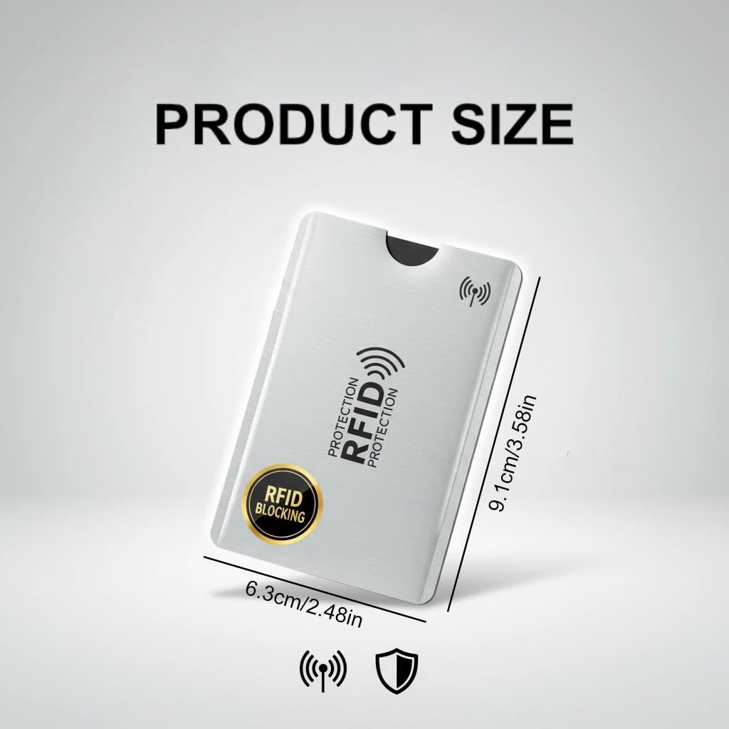 RFID Blocking Card Sleeves (8-Pack)