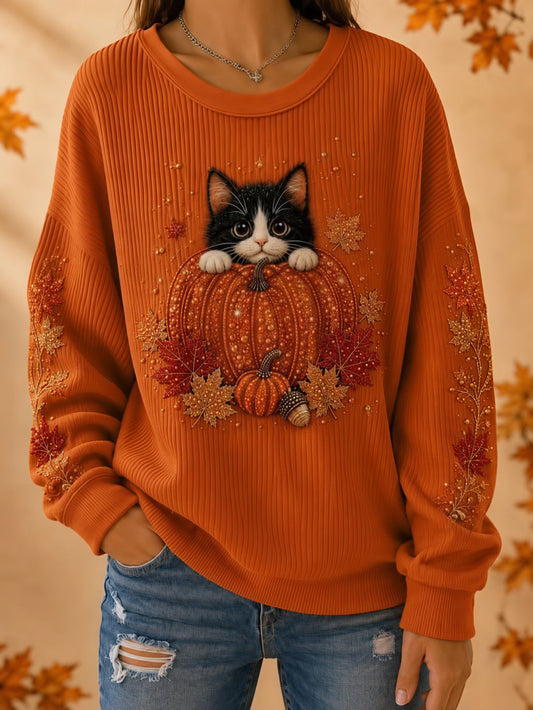 Women's Casual Animal Print Sweatshirt