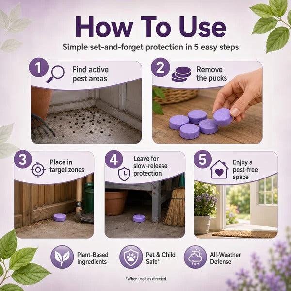 All-Natural Pest & Rodent Repellent Pucks