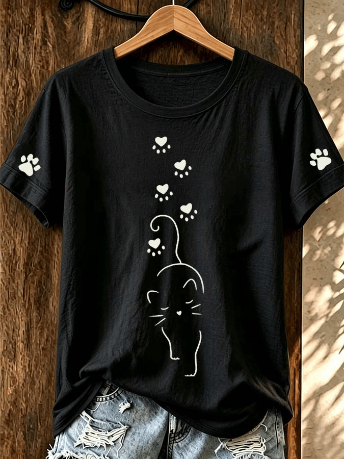 Women's Casual Print Short-Sleeve T-Shirt