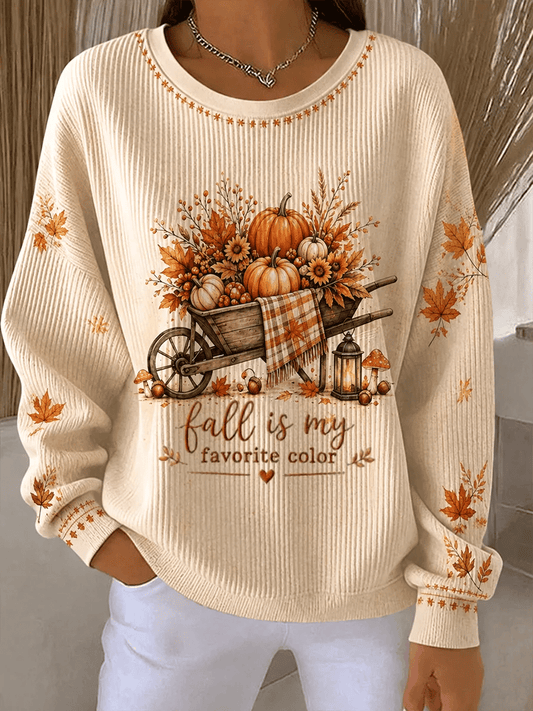 Women's Casual  Print Pullover Sweatshirt