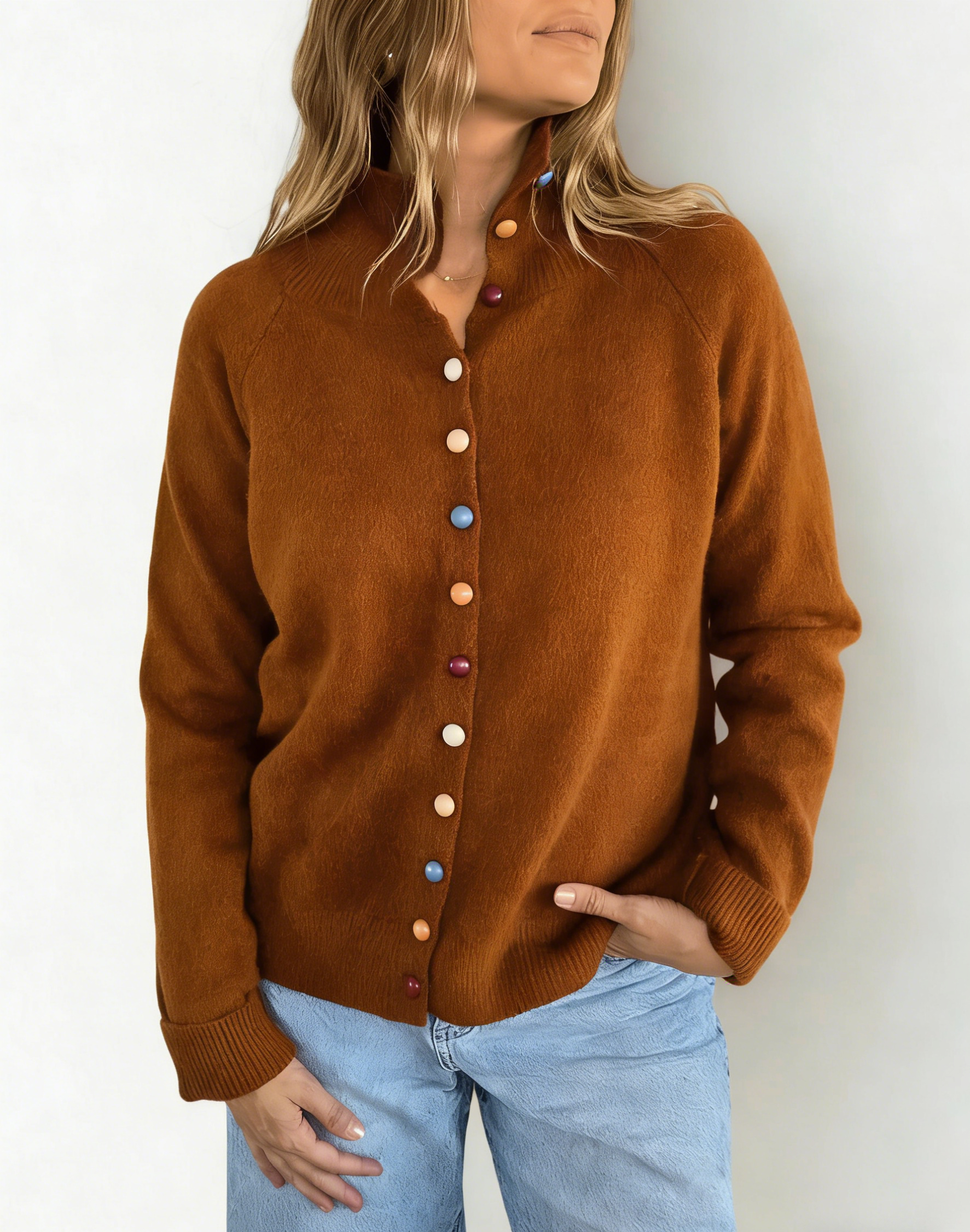 2026 New Cotton Colorful Button Vest