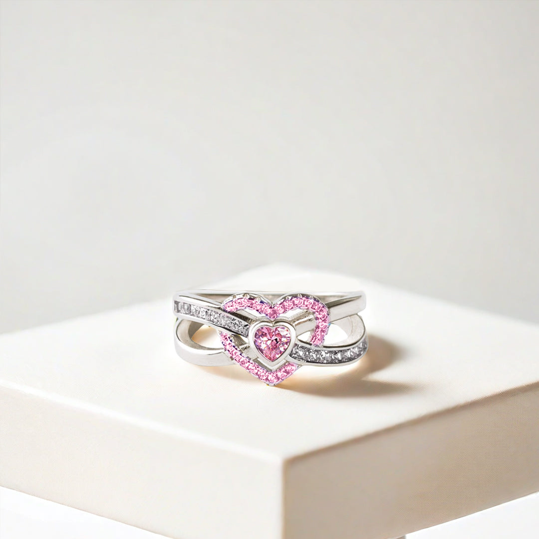 Awareness of breast cancer Infinite Love Ring
