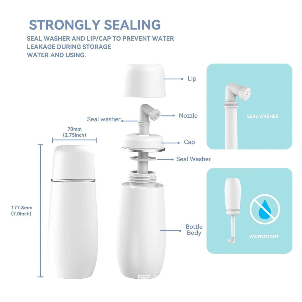 💧Portable Bidet 🧼– 🕌Perfect for Wudu & Daily Hygiene, 13.5 oz, Leak‑Proof
