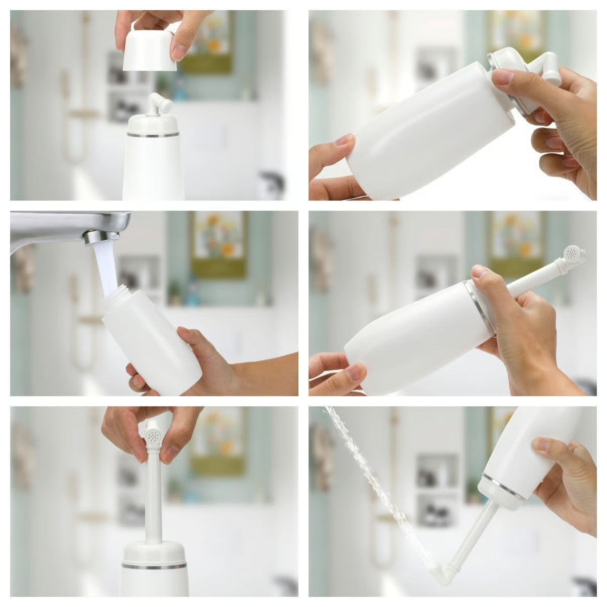💧Portable Bidet 🧼– 🕌Perfect for Wudu & Daily Hygiene, 13.5 oz, Leak‑Proof