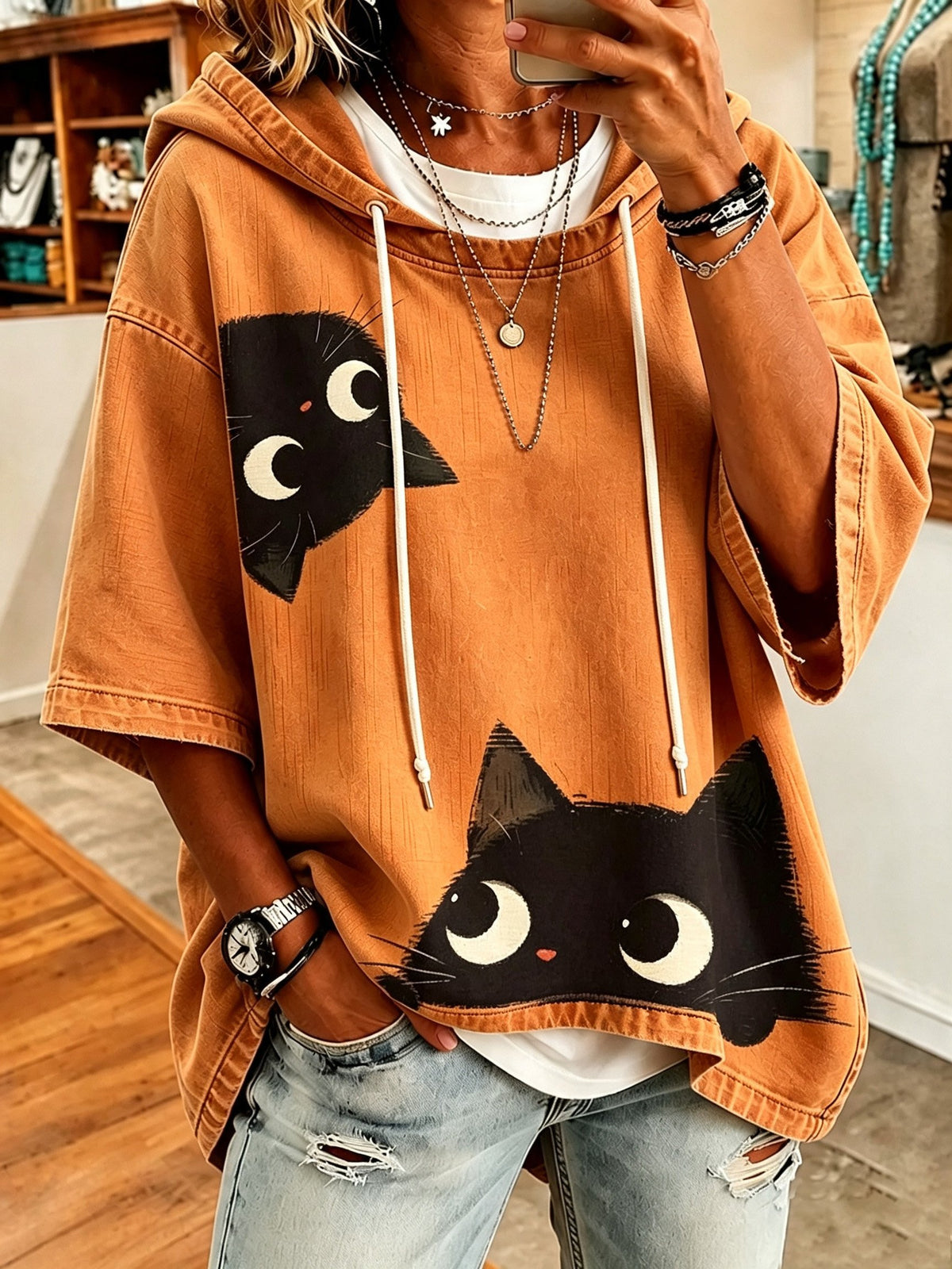 Women's Autumn Printed Casual Top