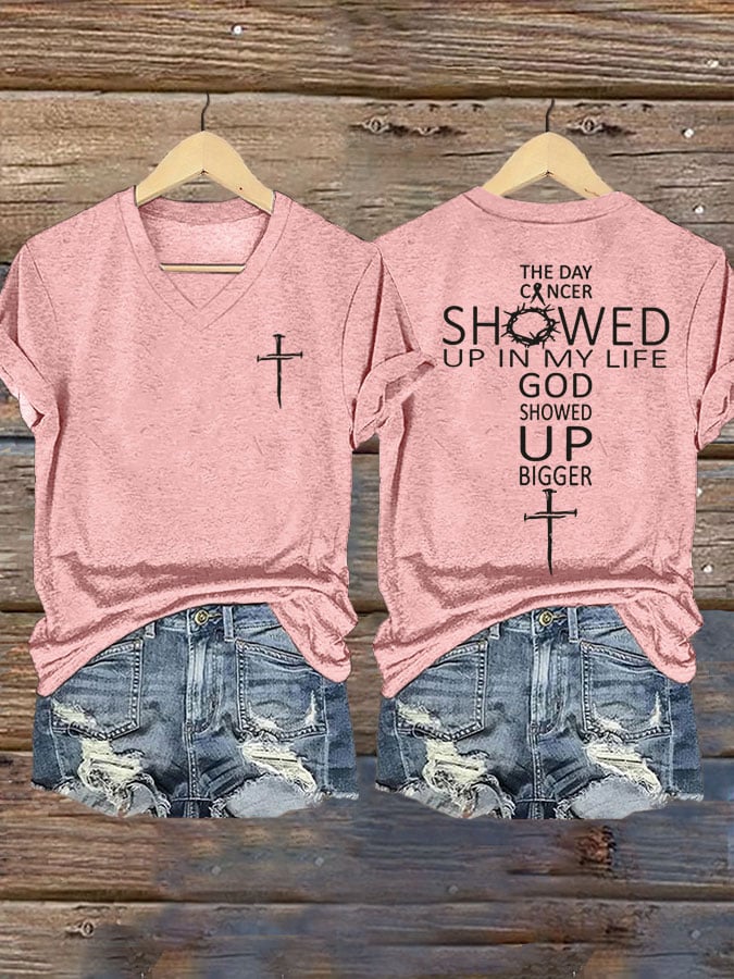 Women's Breast Cancer Awareness Graphic Casual T-Shirt