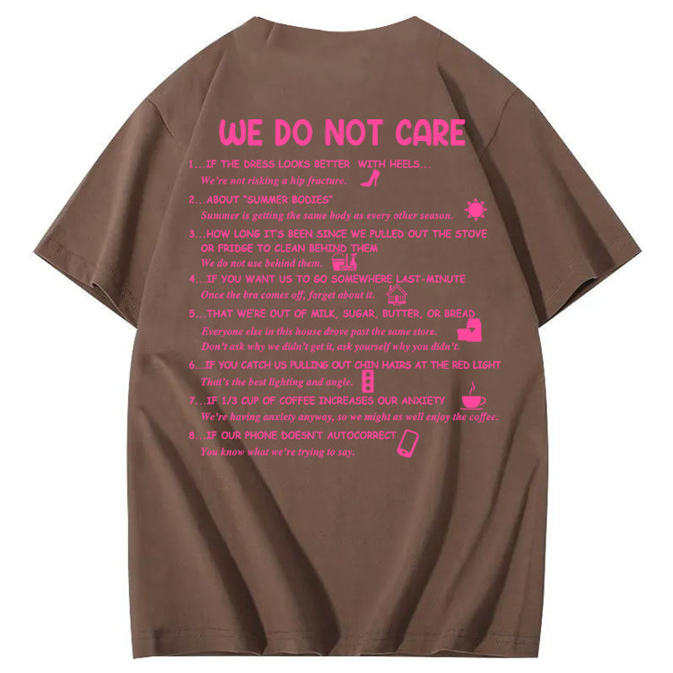 We Do Not Care Club WDNC T-Shirt