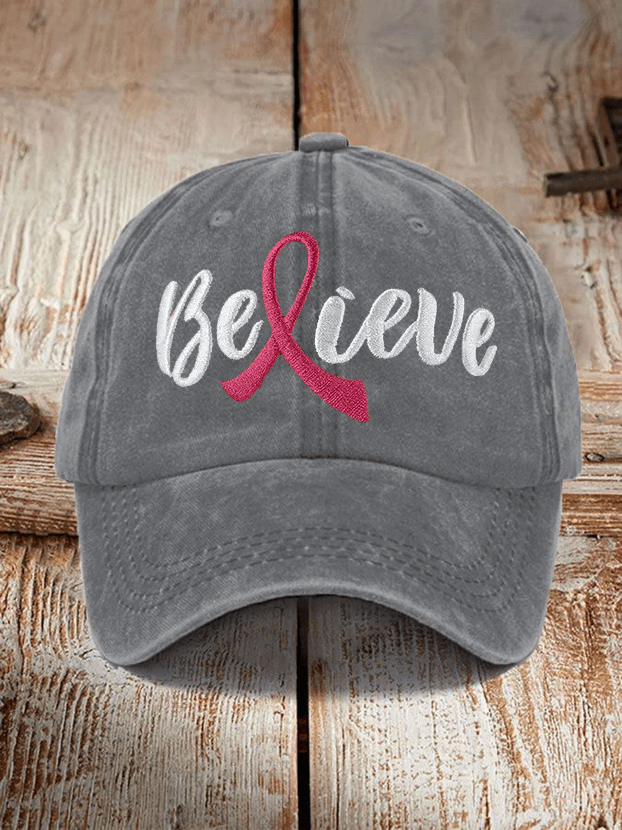 Unisex  Breast Cancer Awareness Floral  Hat