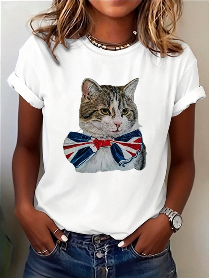 Women's Casual Print Short-Sleeve T-Shirt