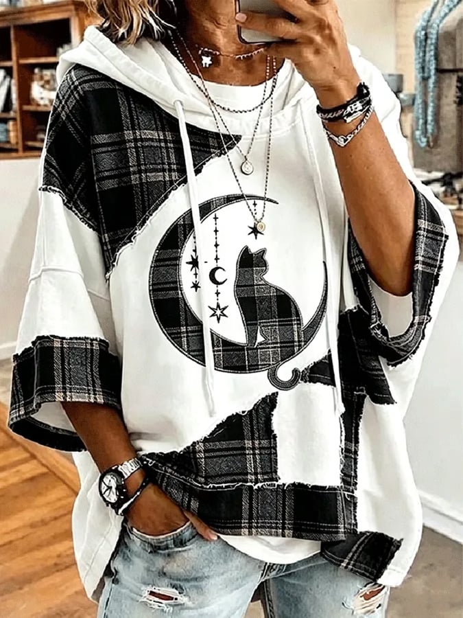 Women's Cat Printing Art Casual Top