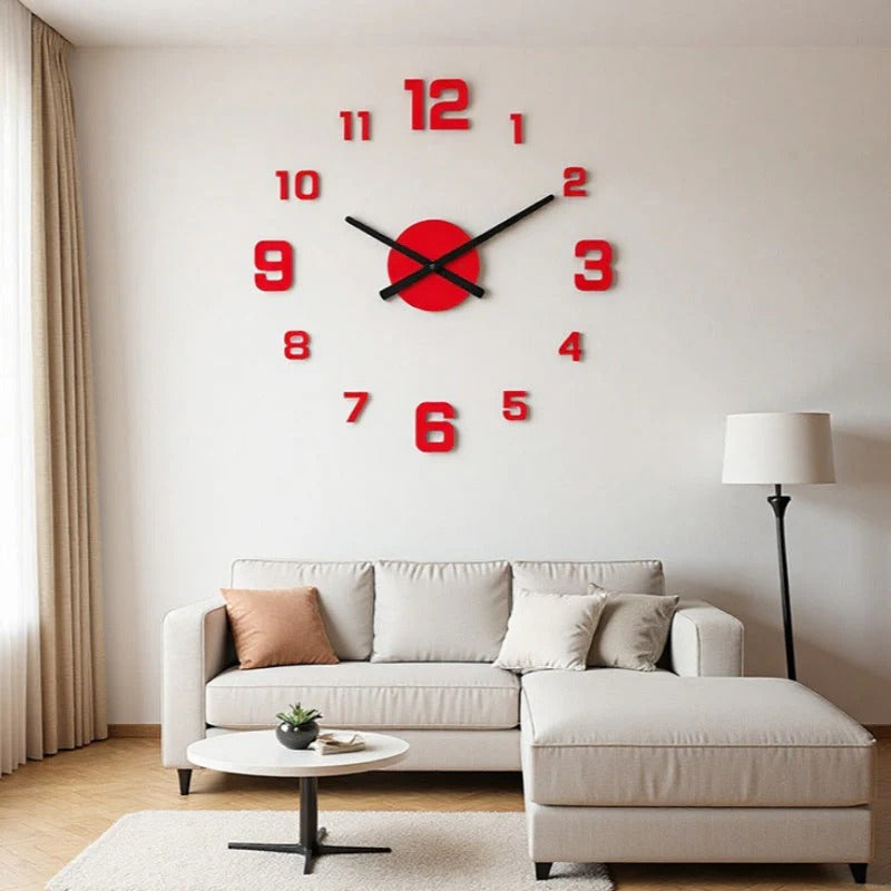 🥳2026 HOT SALE🥳⏰3D DIY Luminous Acrylic Wall Clock Set