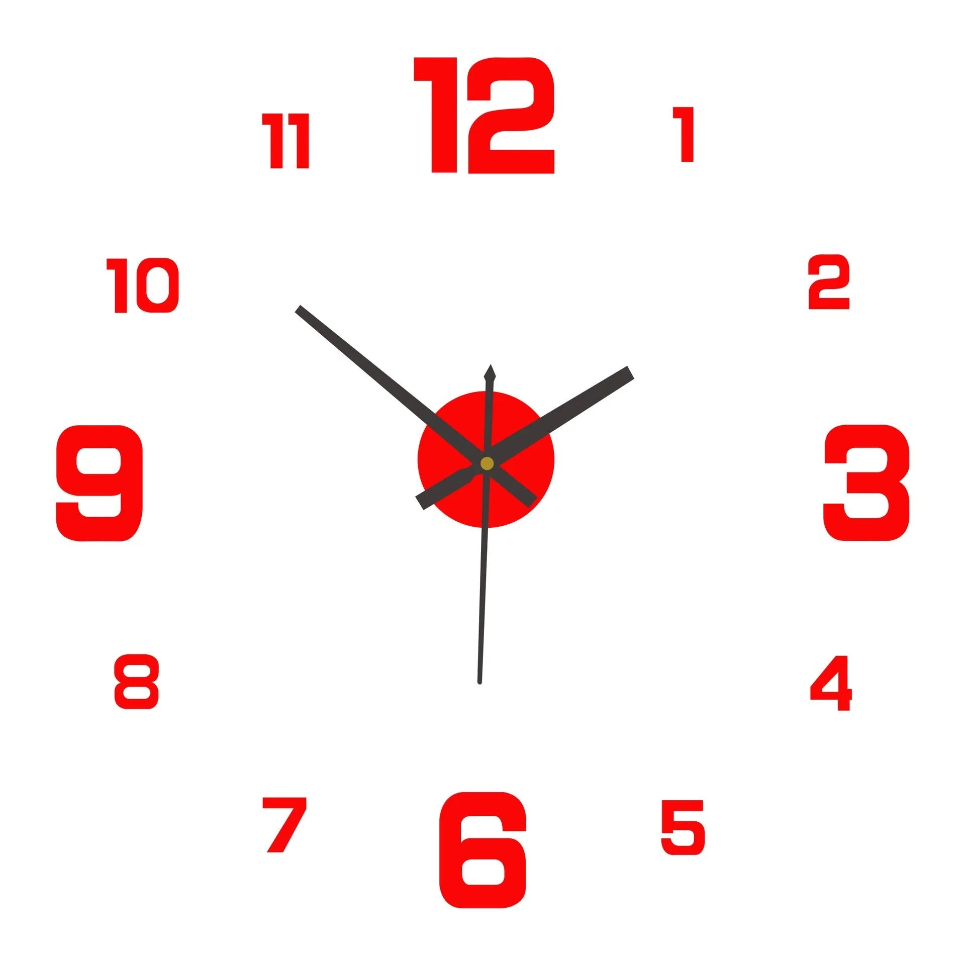 🥳2026 HOT SALE🥳⏰3D DIY Luminous Acrylic Wall Clock Set
