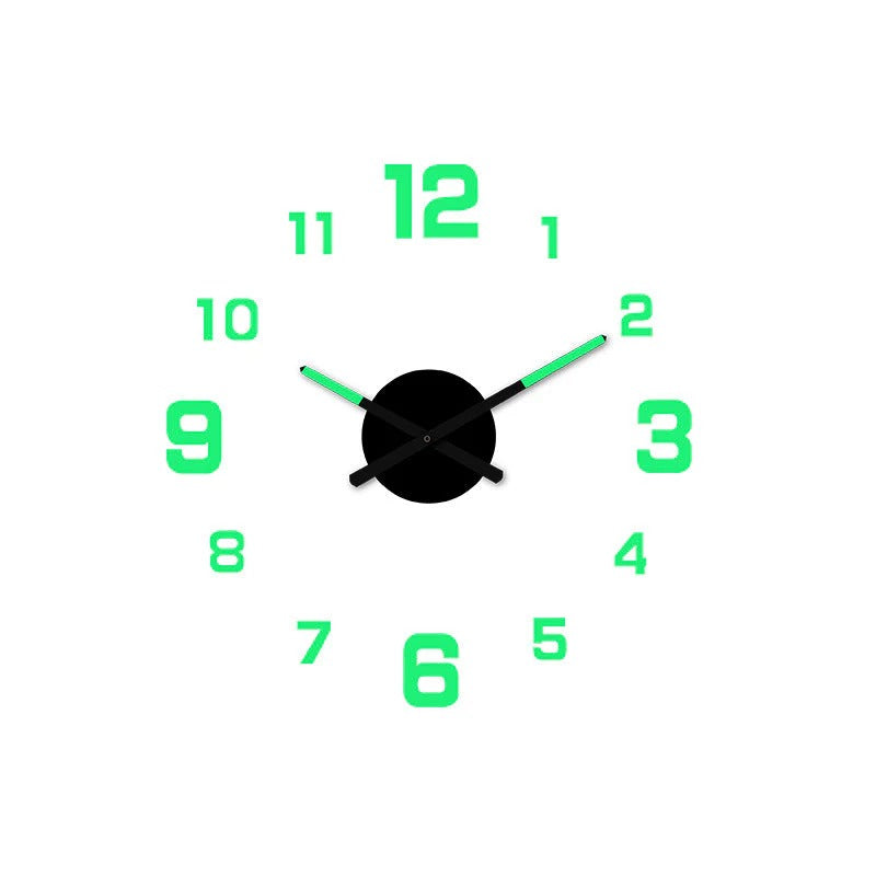 🥳2026 HOT SALE🥳⏰3D DIY Luminous Acrylic Wall Clock Set