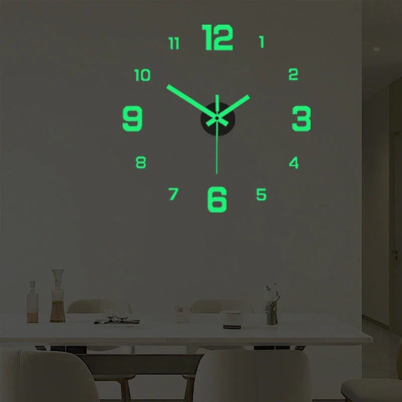 🥳2026 HOT SALE🥳⏰3D DIY Luminous Acrylic Wall Clock Set