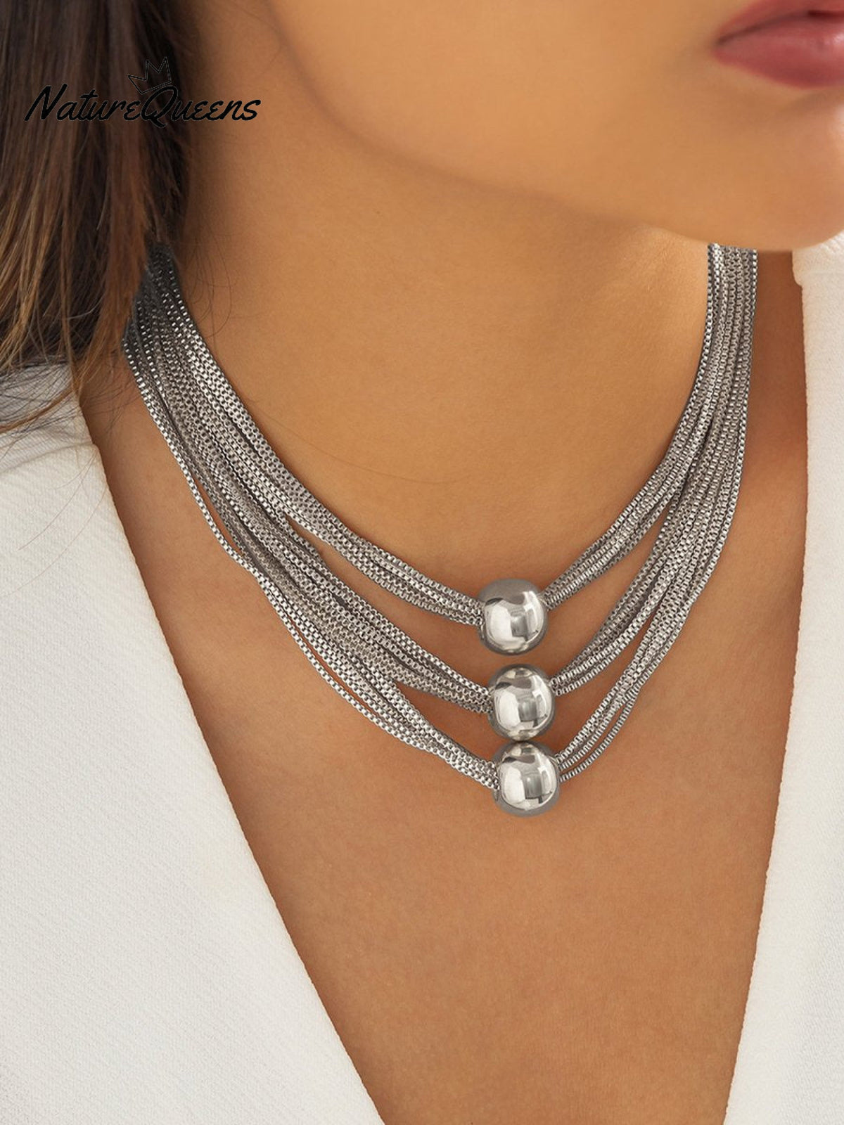 Punk Multi-layered Necklace Bracelet