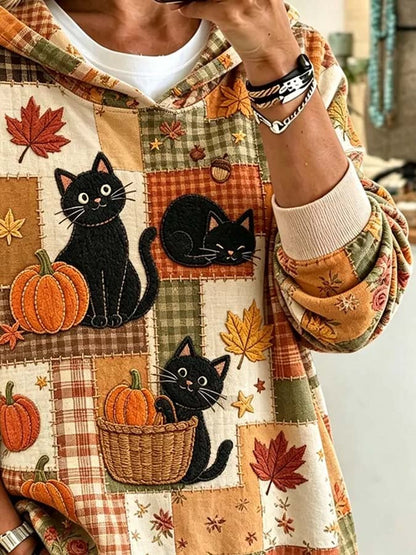 Women's Casual Printed Hoodie