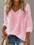 Women's Casual Autumn And Winter Long-Sleeved Waffle Bottoming Shirt