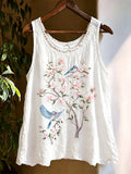Women's Breast Cancer Awareness Casual Cotton-Linen Vest