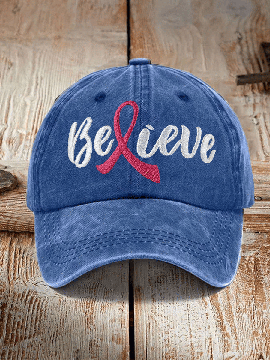 Unisex  Breast Cancer Awareness Floral  Hat