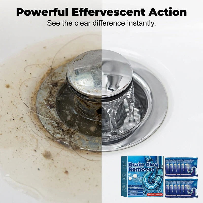 📢📢BUY 2 GET 3 FREE⏰Effervescent Drain Clog Remover Tablets