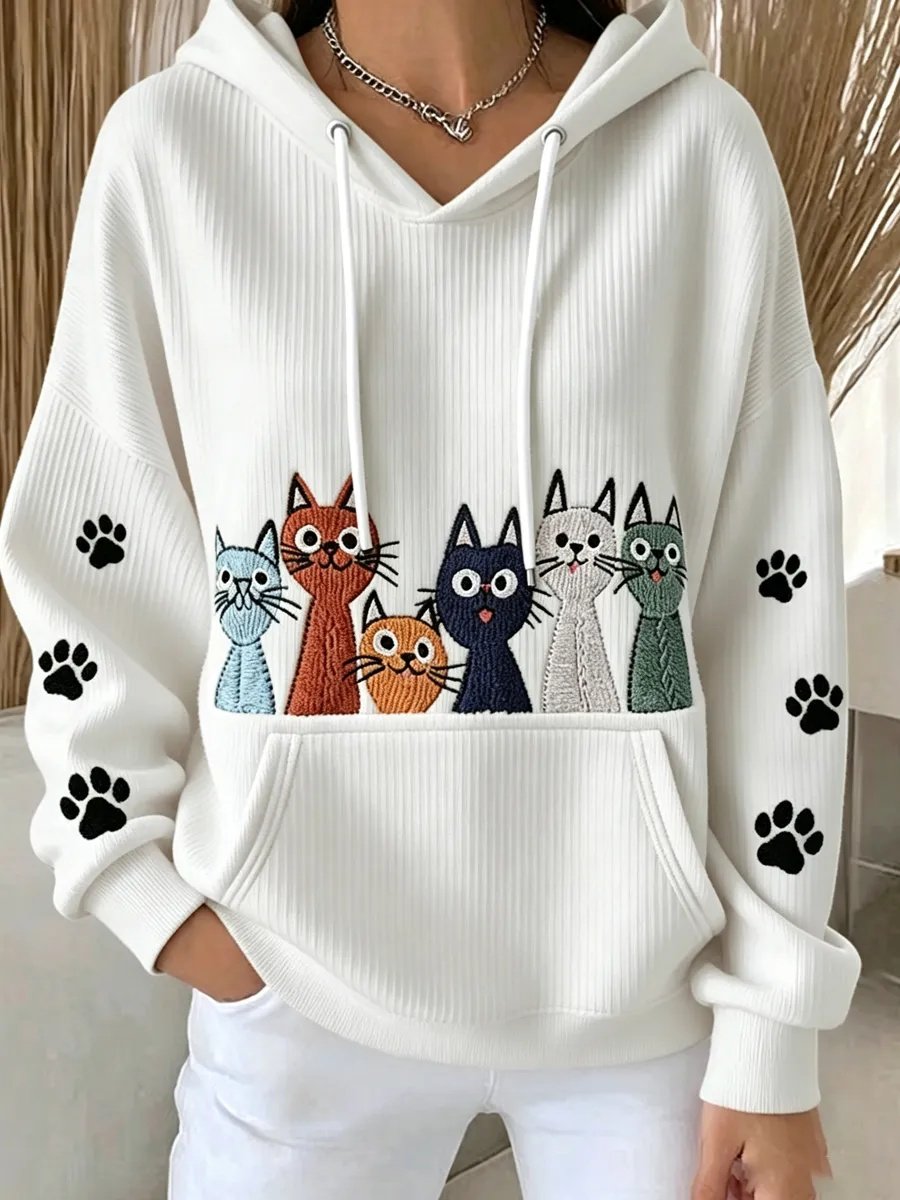 Women's Casual Animal Print Hoodie