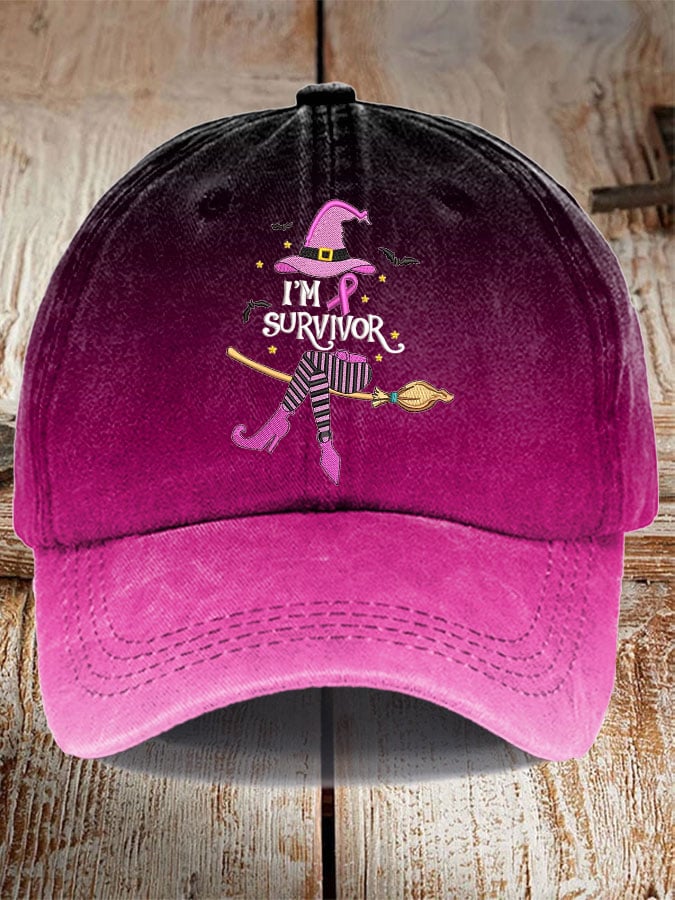 Unisex Breast Cancer Print Casual Hat