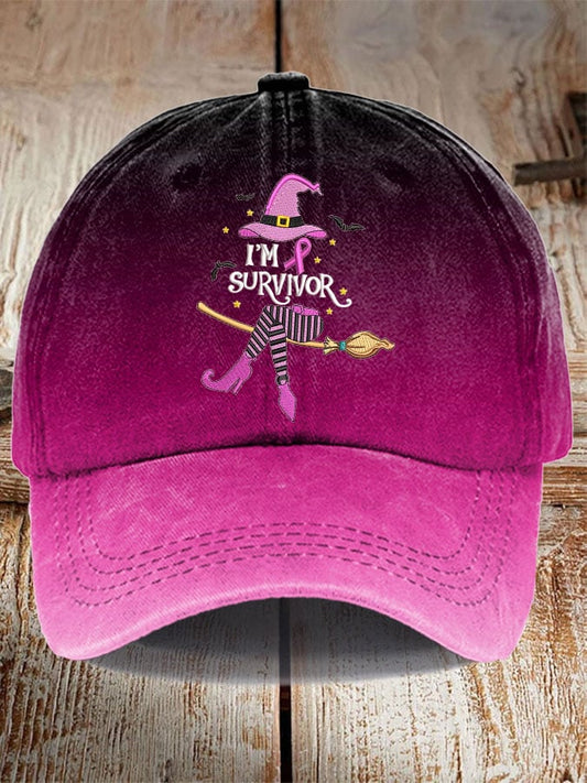 Unisex Breast Cancer Print Casual Hat