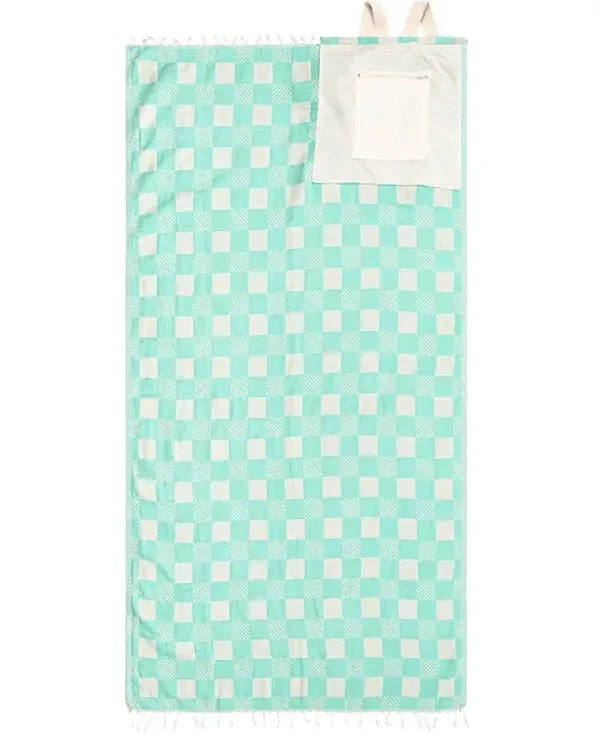 ⏰🏖️2-in-1 Convertible Towel & Backpack with Inner Zip Pocket & Sand-Repelling Fabric