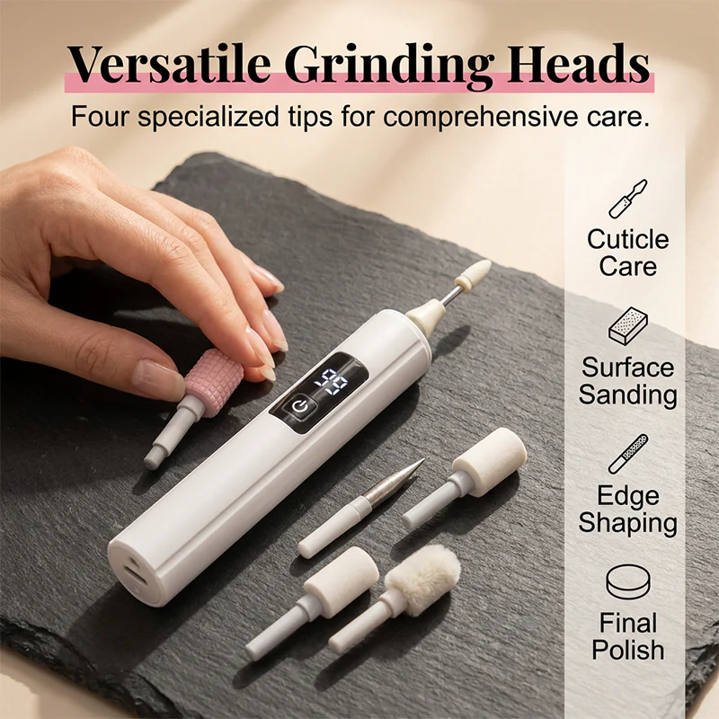 💅 Professional Electric Nail Polisher – 99-Speed Nail File & Buffer with Multiple Heads
