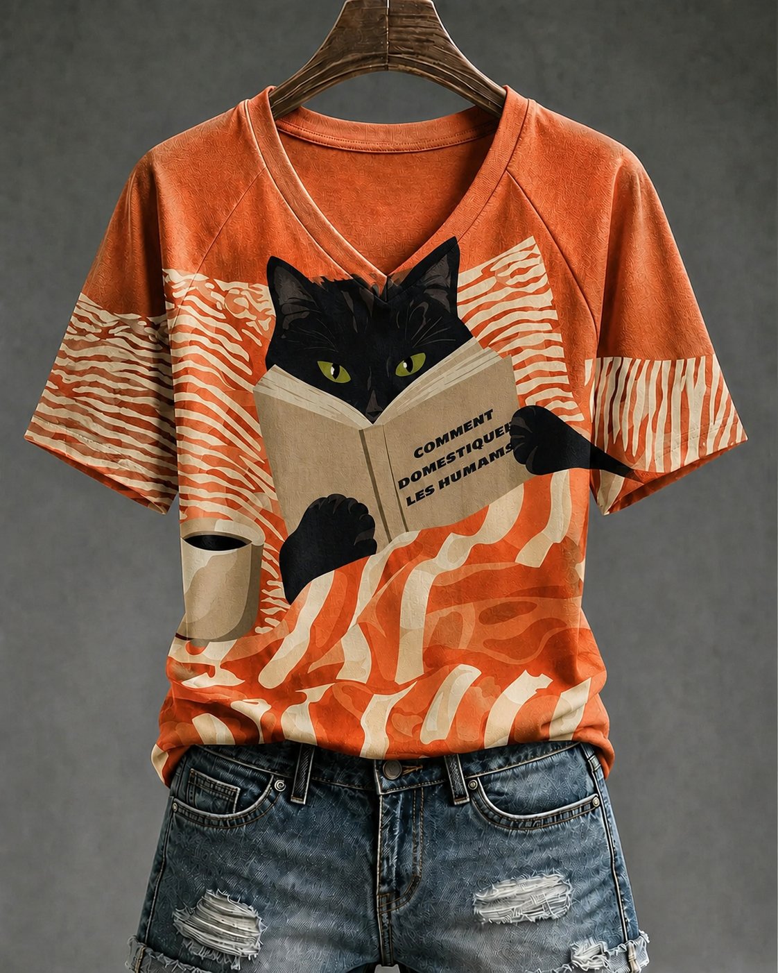 Women's Taming Humans Diary Print Top