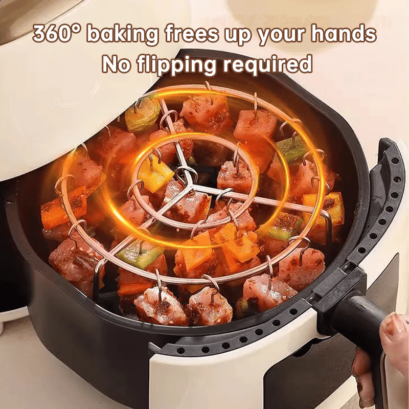 🥩Air Fryer Barbecue Grill Vertical Kebab Skewer Rack🍤