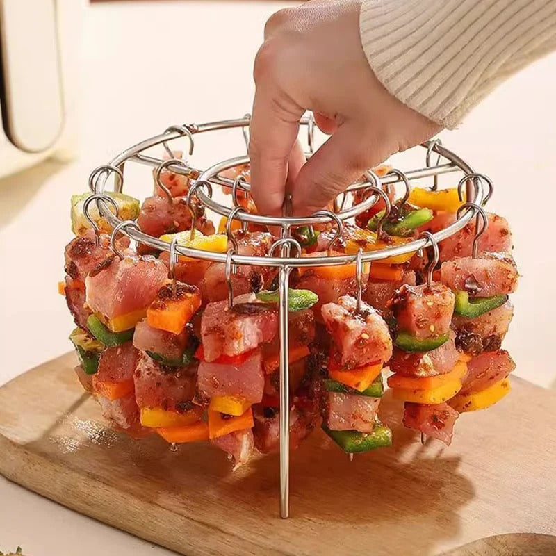 🥩Air Fryer Barbecue Grill Vertical Kebab Skewer Rack🍤