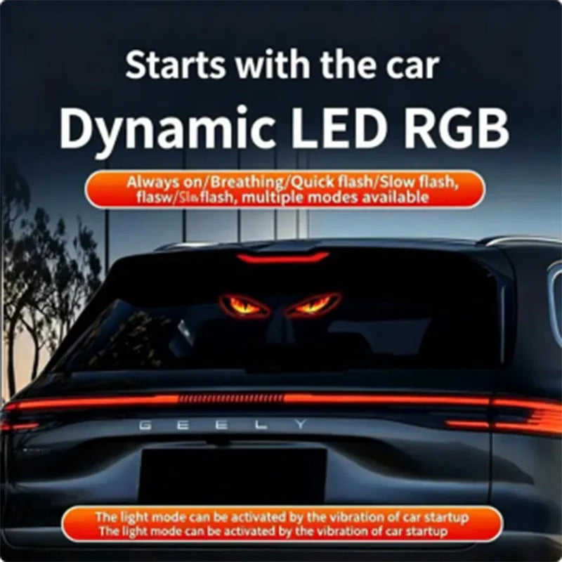 🎉 2026 Sale — Over 20,000 Sold! 🚗 Solar LED Car Warning Light – Devil Eye Design 🔥