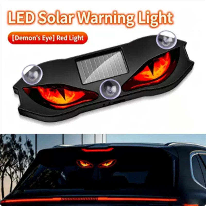 🎉 2026 Sale — Over 20,000 Sold! 🚗 Solar LED Car Warning Light – Devil Eye Design 🔥