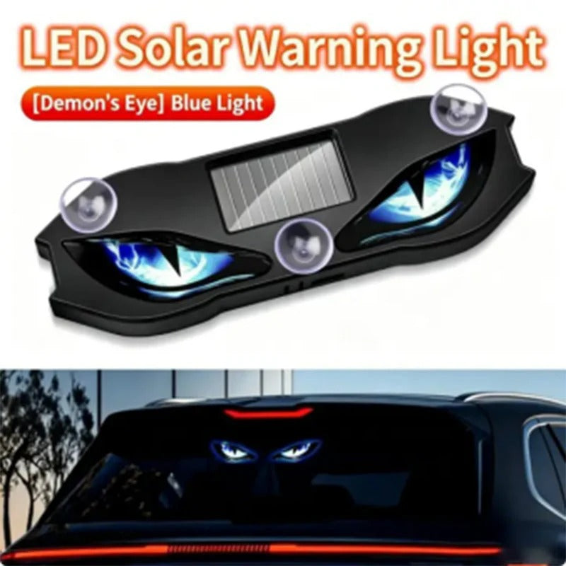 🎉 2026 Sale — Over 20,000 Sold! 🚗 Solar LED Car Warning Light – Devil Eye Design 🔥