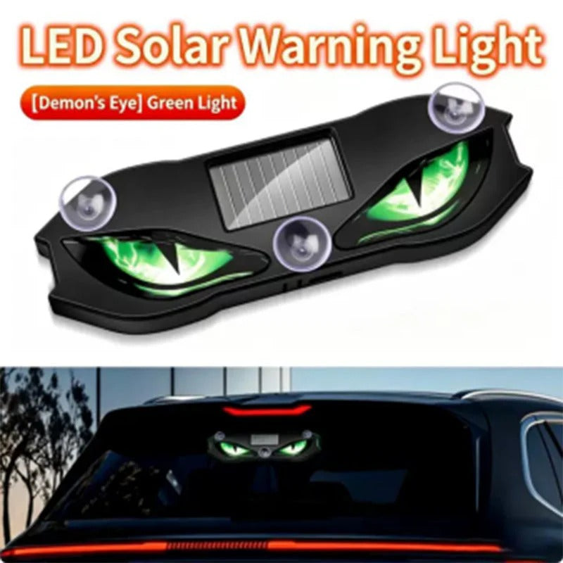 🎉 2026 Sale — Over 20,000 Sold! 🚗 Solar LED Car Warning Light – Devil Eye Design 🔥