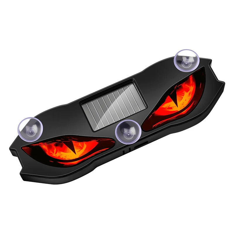 🎉 2026 Sale — Over 20,000 Sold! 🚗 Solar LED Car Warning Light – Devil Eye Design 🔥