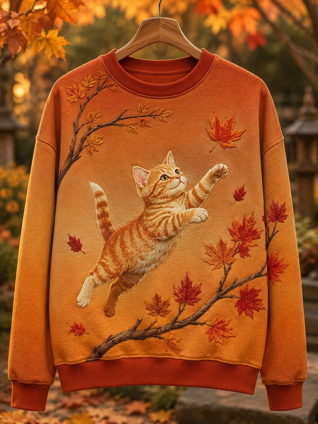 Women's Fall Animal Print Sweatshirt