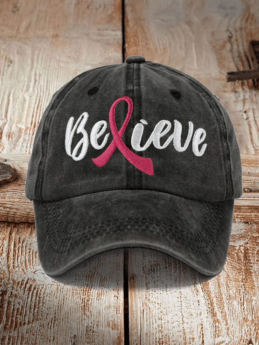 Unisex  Breast Cancer Awareness Floral  Hat