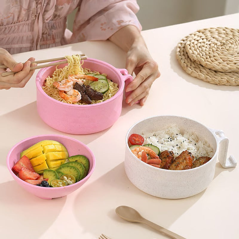 🍜 Microwave Ramen Cooker Bowl Set – Cook, Drain & Enjoy Noodles in Minutes