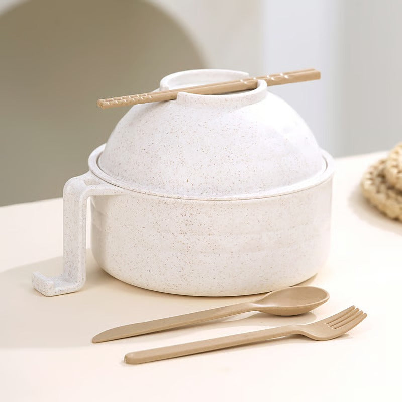 🍜 Microwave Ramen Cooker Bowl Set – Cook, Drain & Enjoy Noodles in Minutes