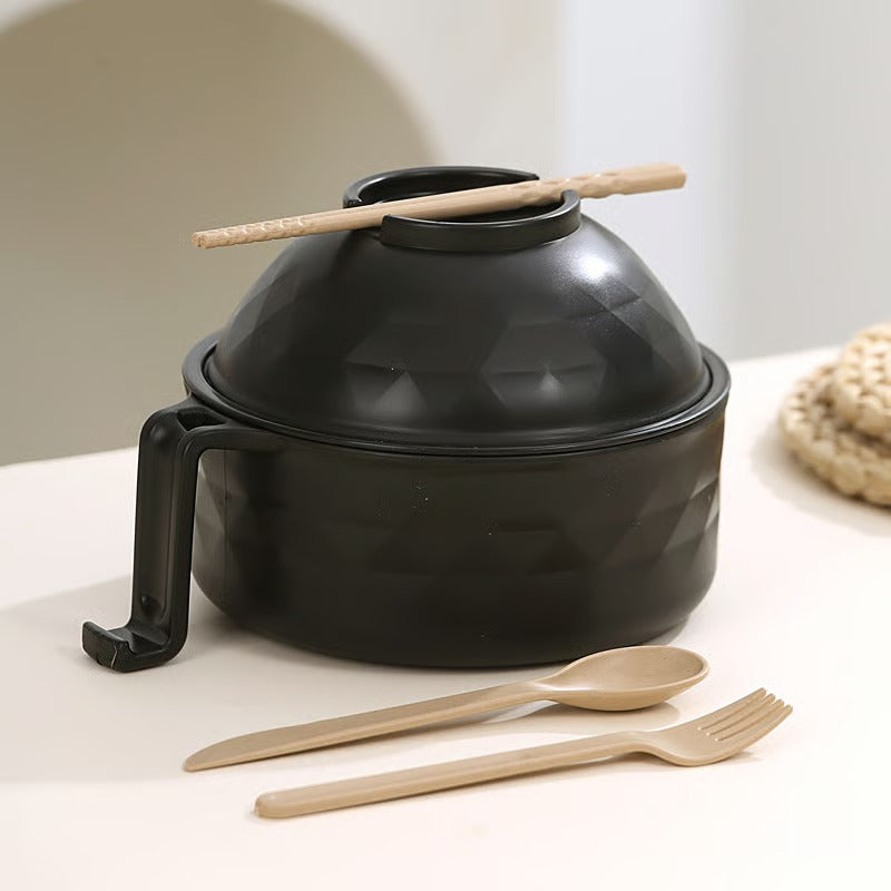 🍜 Microwave Ramen Cooker Bowl Set – Cook, Drain & Enjoy Noodles in Minutes