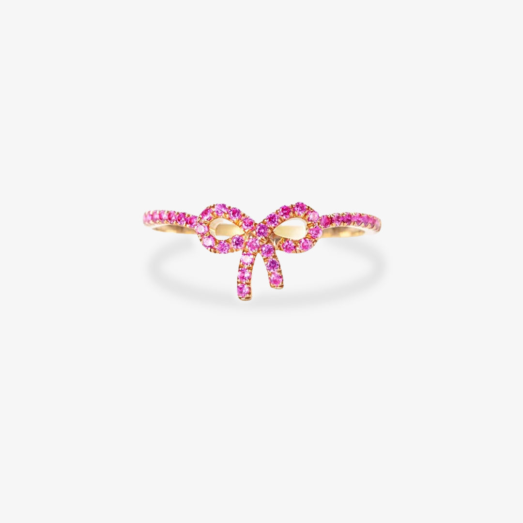 S925 Raise Awareness Of Breast Cancer Pink Ribbon Ring
