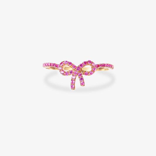 S925 Raise Awareness Of Breast Cancer Pink Ribbon Ring