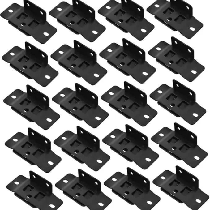 Heavy-Duty Stainless Steel Corner Brackets – Quick Fitting L Shape Furniture Joint Braces with Screws