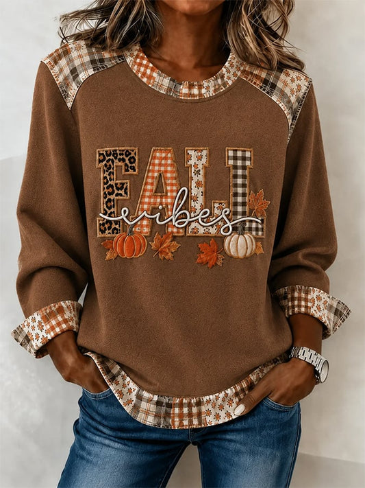 Women's Casual  Print Pullover Sweatshirt