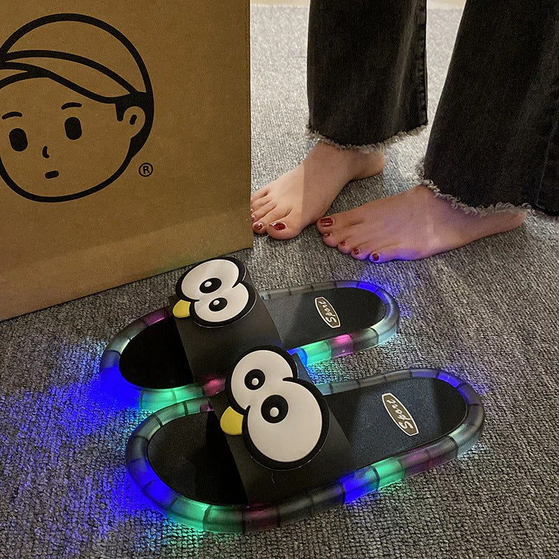 ✨ LED Light Up Cute Cartoon Slippers – Glow With Every Step