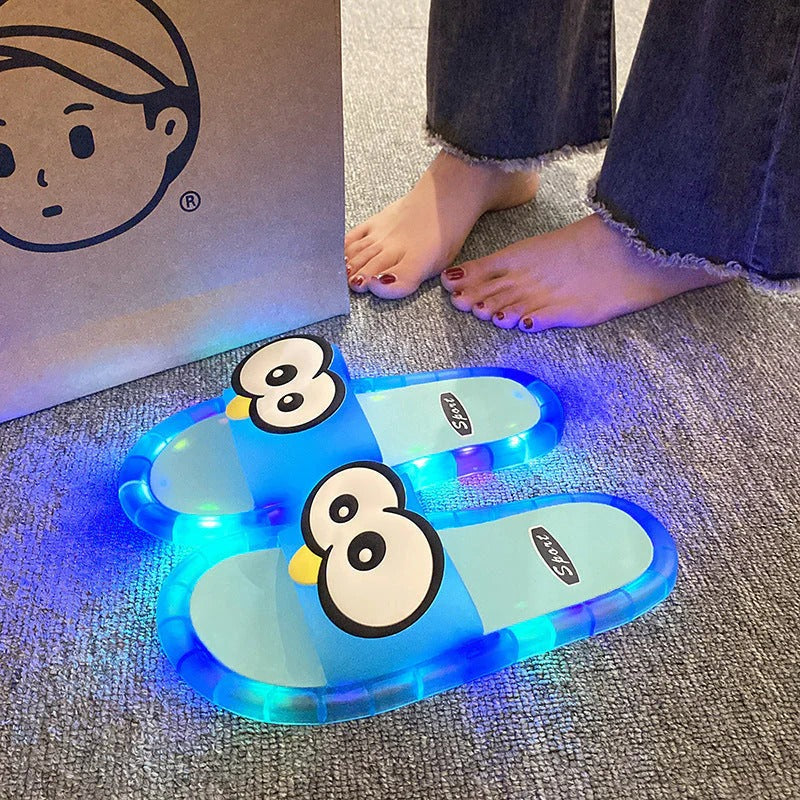 ✨ LED Light Up Cute Cartoon Slippers – Glow With Every Step