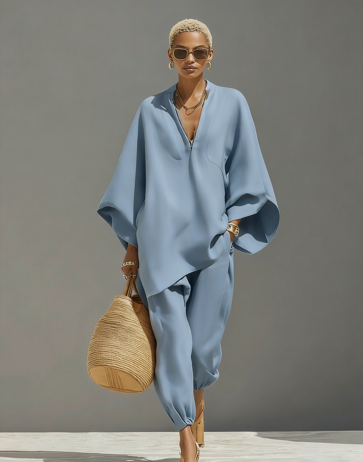 2026 Women's Neutral Linen Set